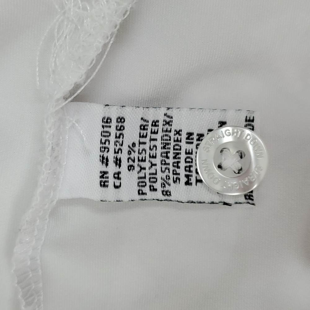 Straight Down Performance Polo White Men Size L - image 6